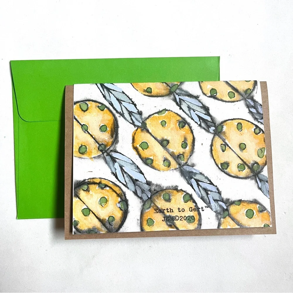 Artistic Greeting Cards Set-of 2 -Artist Designed & Made. Dual Layer Blank